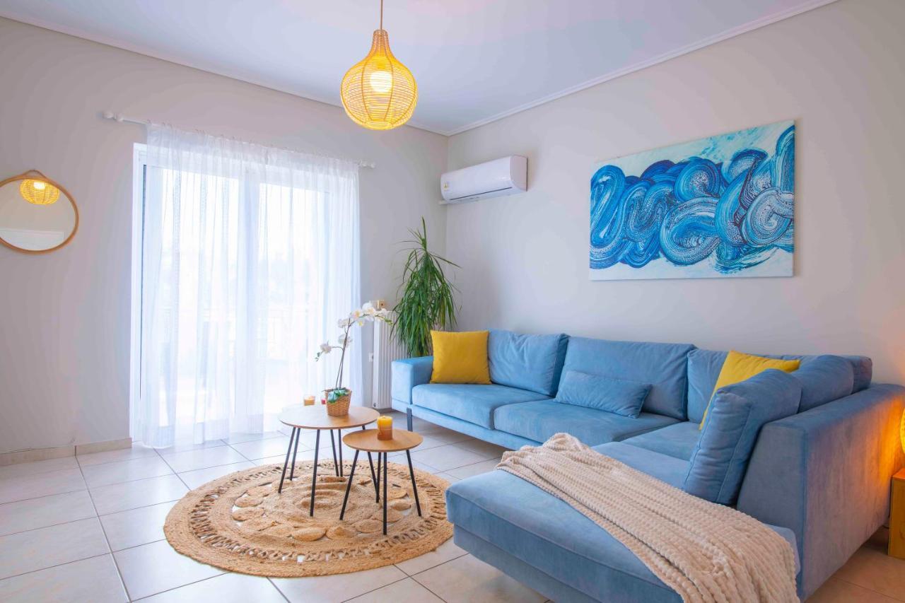 Kima: Relaxing Beach Home Next To Sparkling Waters Nea Makri Exterior photo
